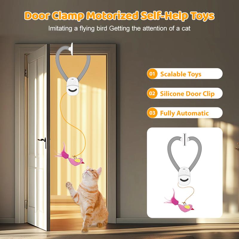 Pet Stress Relief Toys for Cats - Rechargeable interactive plush toy