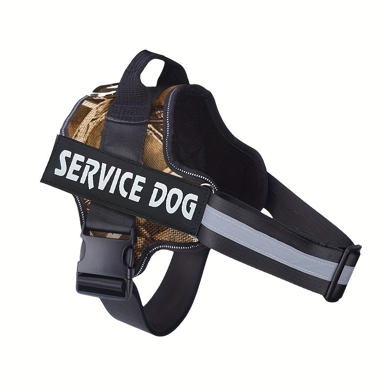 Night-Safe Reflective Dog Harness - No-Pull Design with Handle for Evening Walks & Training