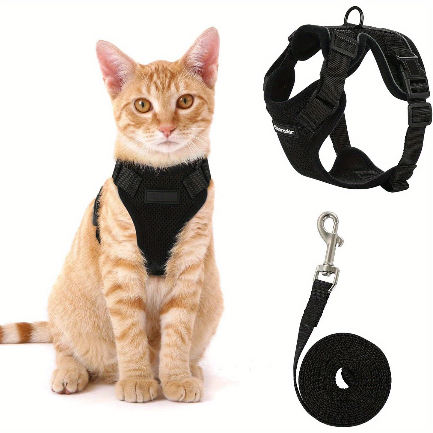 Adjustable Cat Traction Rope - Anti-Slip Vest Style Pet Harness