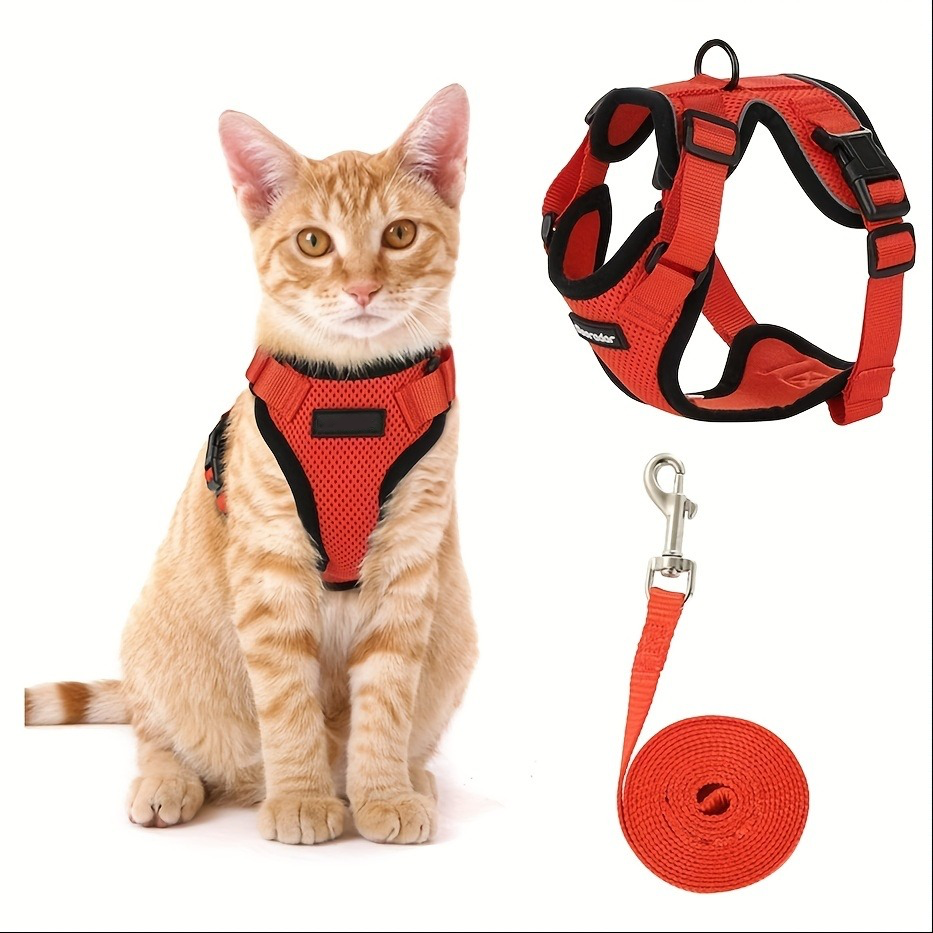 Adjustable Cat Traction Rope - Anti-Slip Vest Style Pet Harness