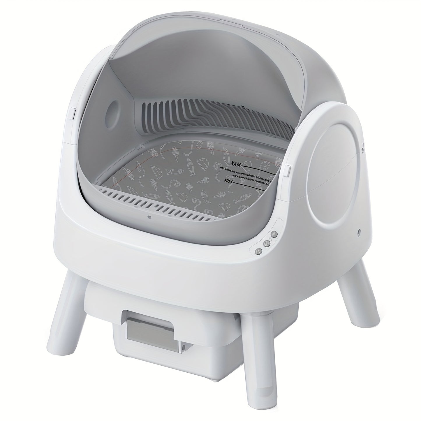 Self-Cleaning Cat Litter Box for Multiple Cats – Odor-Free Waste Disposal includes Trash Bags