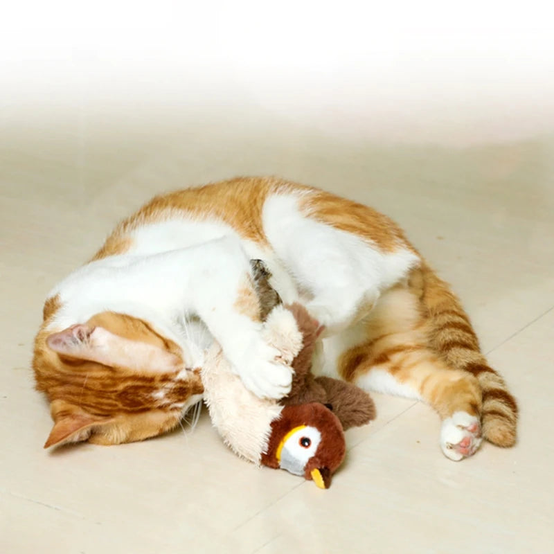 Flapping Bird Toy with Catnip