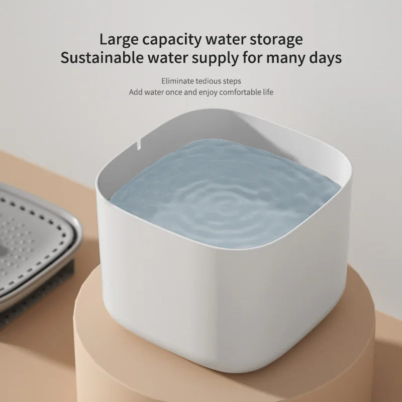 3L Filtered Water Fountain for Dogs & Cats - Ideal for Muti Pets Family