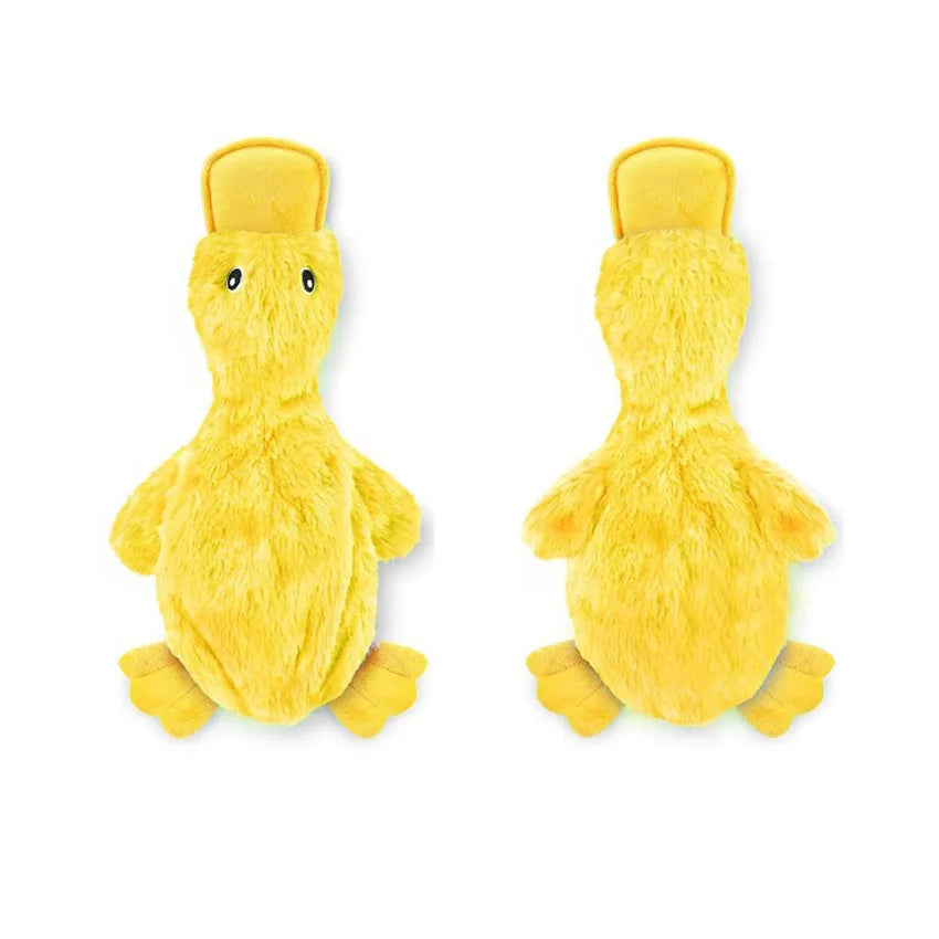 Yellow Duck Plush Chew Toy for Pet