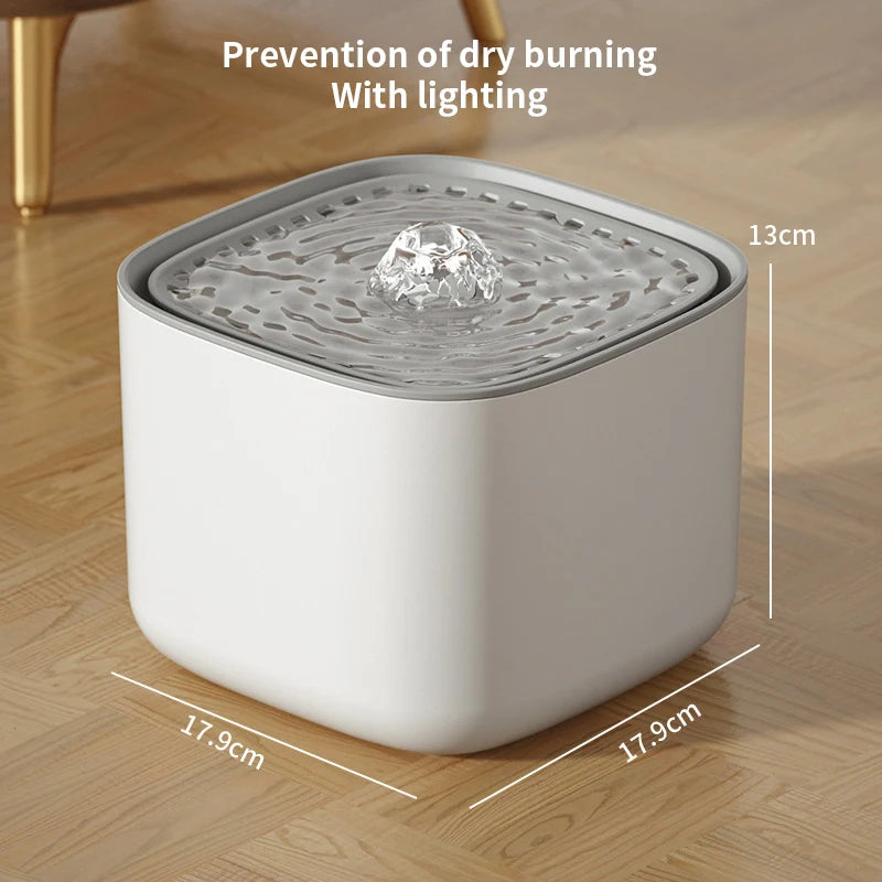 3L Filtered Water Fountain for Dogs & Cats - Ideal for Muti Pets Family