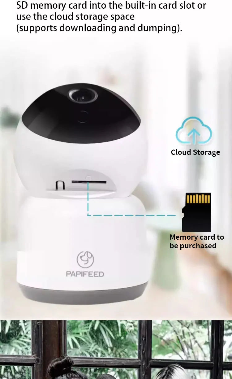 AI Intelligent Detection Pet Smart Camera - 1080P Voice Control