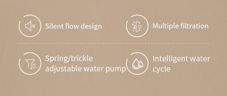 3L Filtered Water Fountain for Dogs & Cats - Ideal for Muti Pets Family