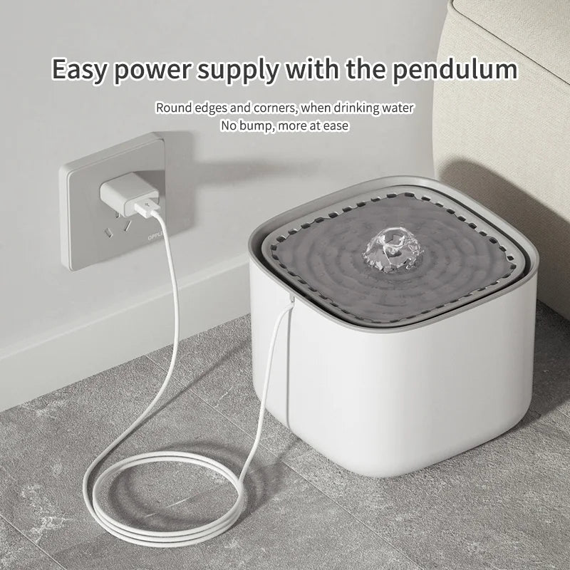 3L Filtered Water Fountain for Dogs & Cats - Ideal for Muti Pets Family