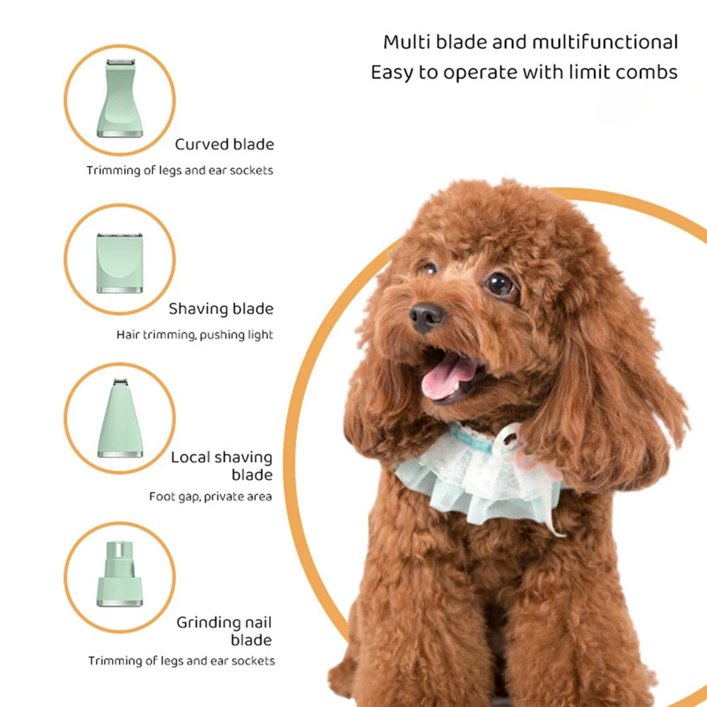 Multi-Purpose Waterproof Pet Hair Clipper & Trimmer