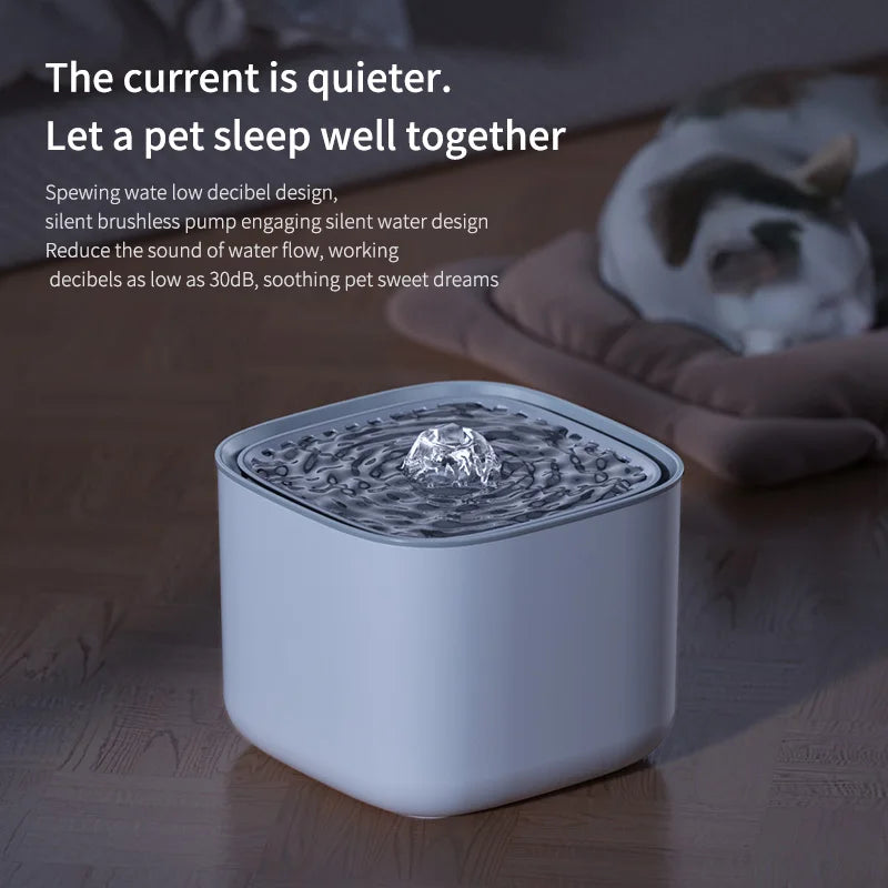 3L Filtered Water Fountain for Dogs & Cats - Ideal for Muti Pets Family