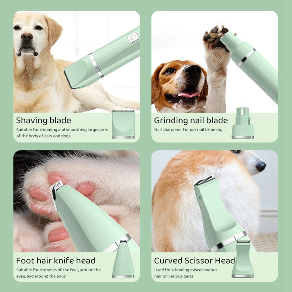 Multi-Purpose Waterproof Pet Hair Clipper & Trimmer