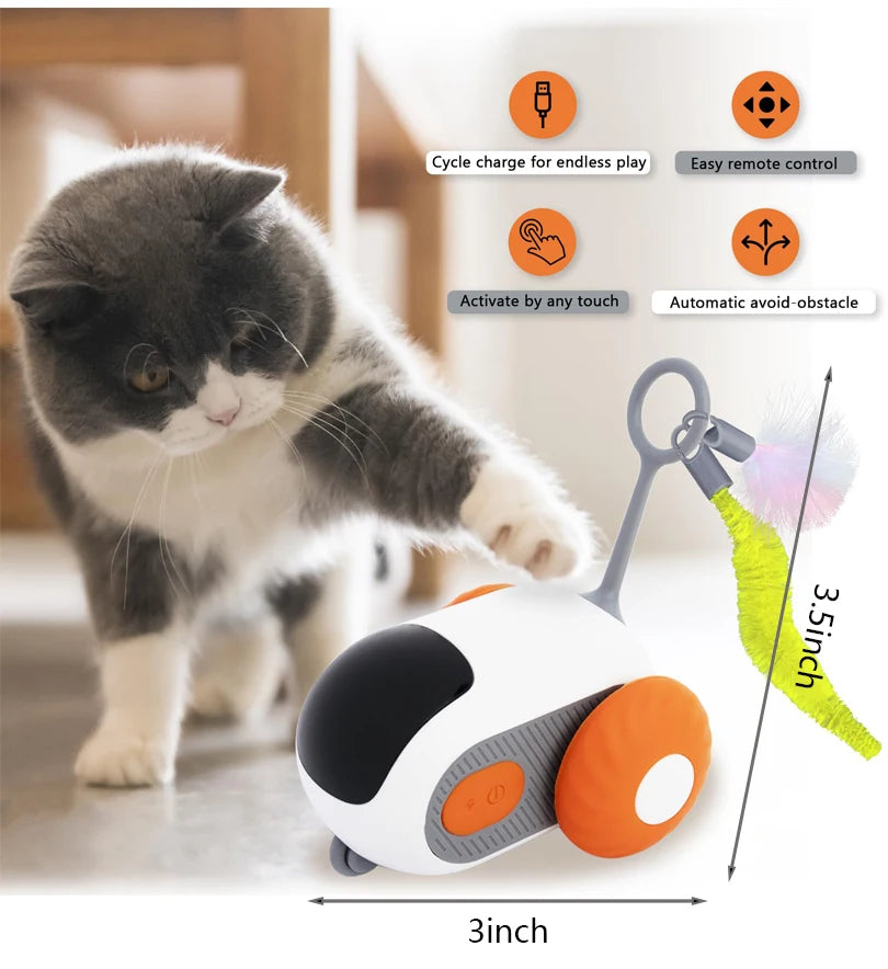 Obstacle Avoidance Interactive Toy for Cats