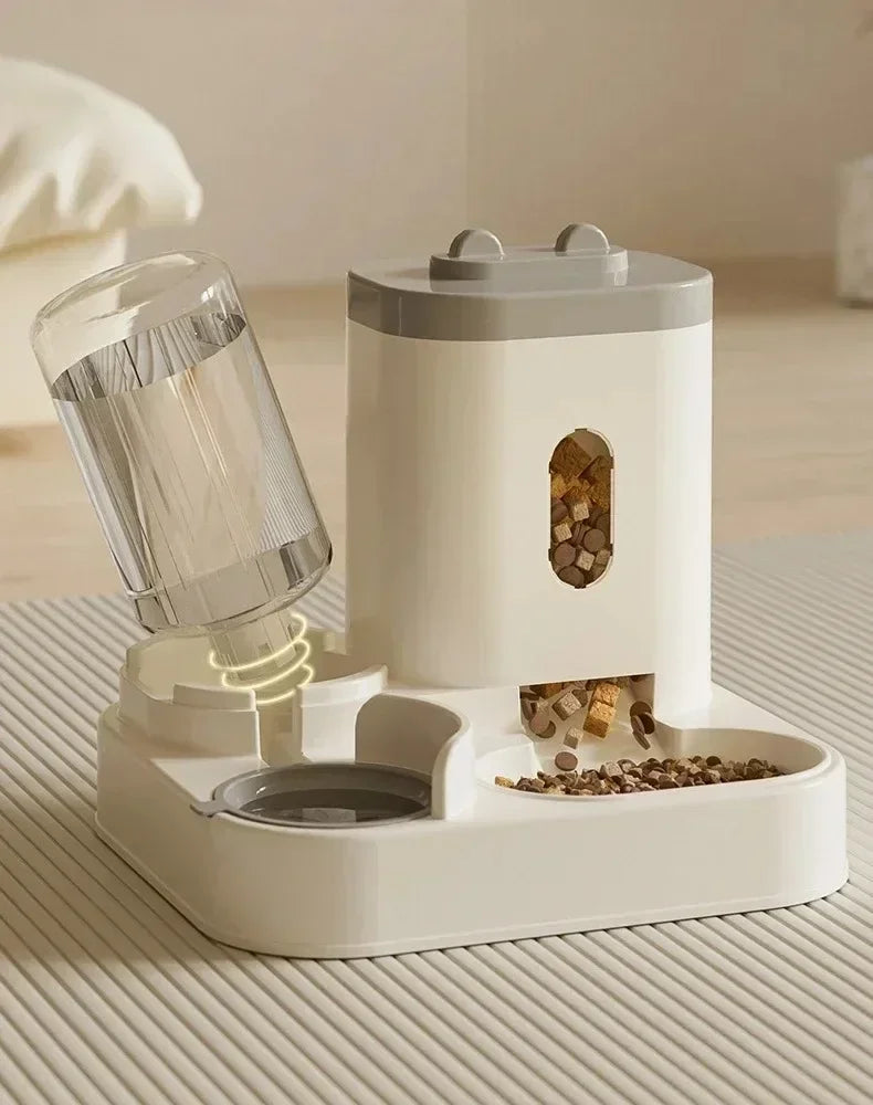 Pet Feeder & Water Fountain for Cats & Dogs