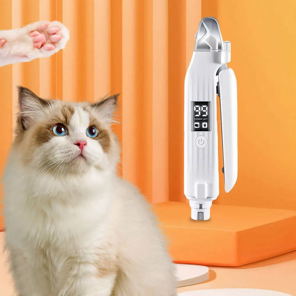 2-in-1 Dog Nail Clipper & Grinder with LED Lights