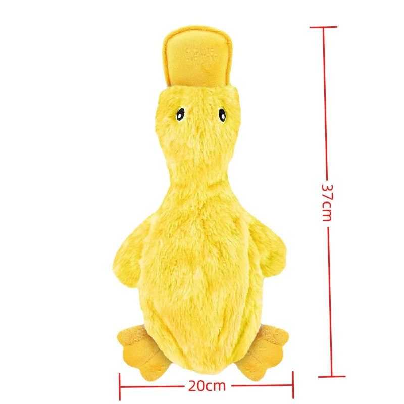 Yellow Duck Plush Chew Toy for Pet