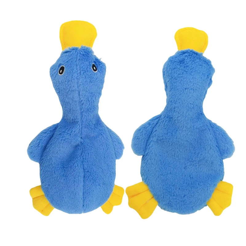 Yellow Duck Plush Chew Toy for Pet