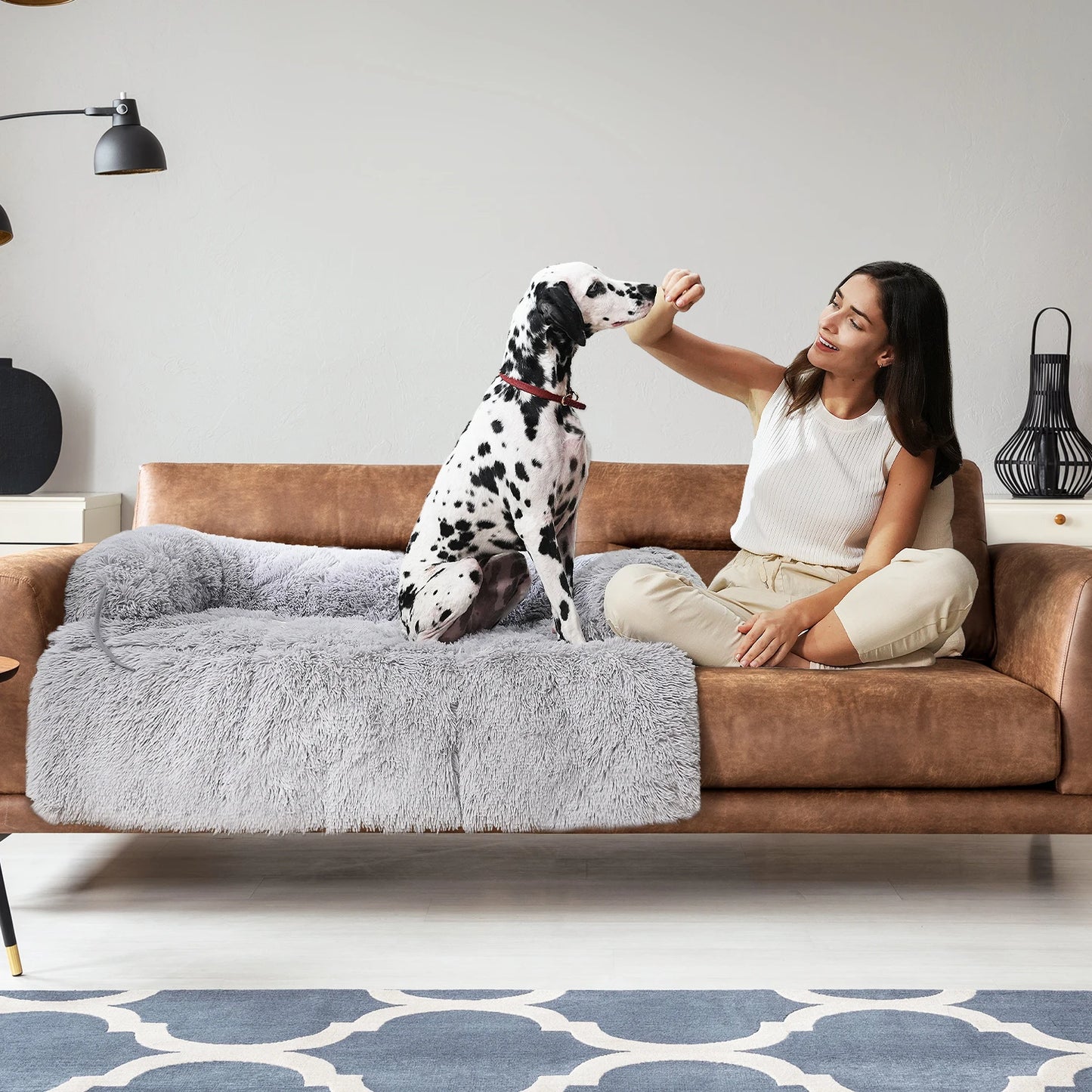 Washable Fluffy Dog Bed