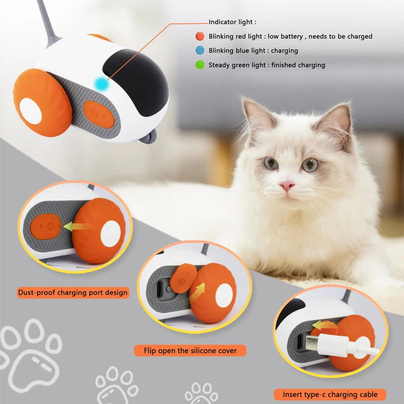 Obstacle Avoidance Interactive Toy for Cats