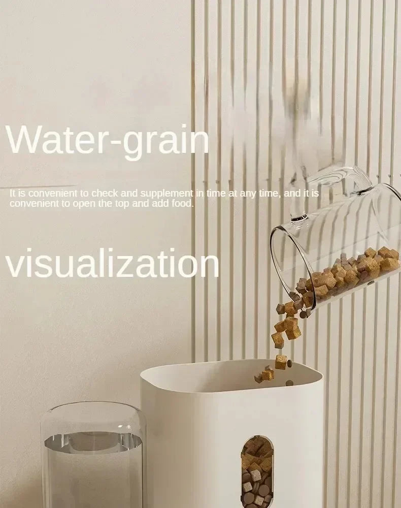 Pet Feeder & Water Fountain for Cats & Dogs
