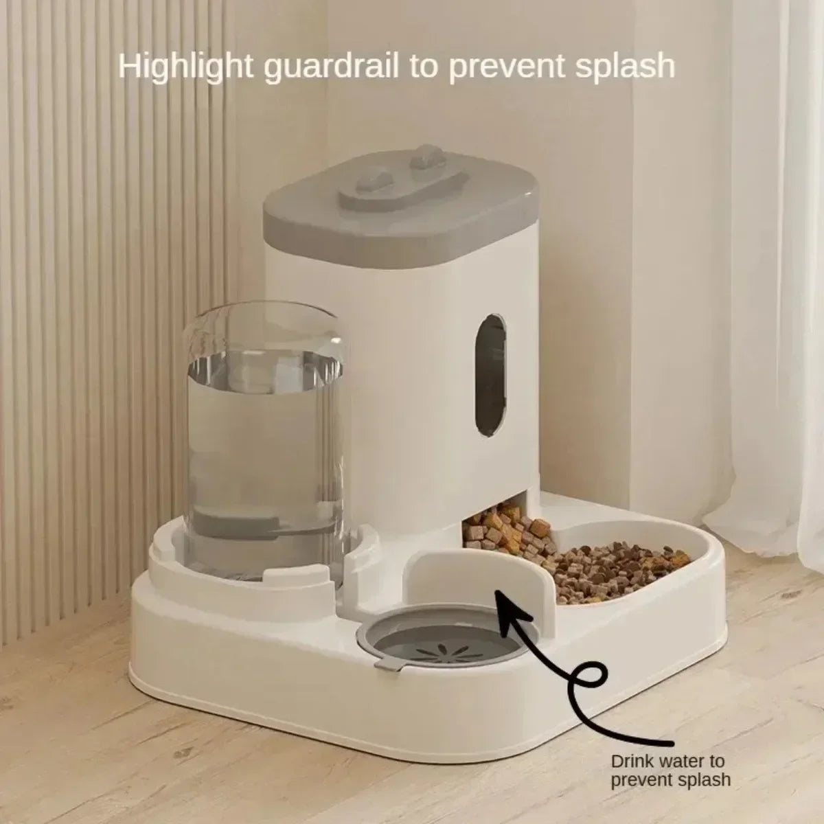 Pet Feeder & Water Fountain for Cats & Dogs