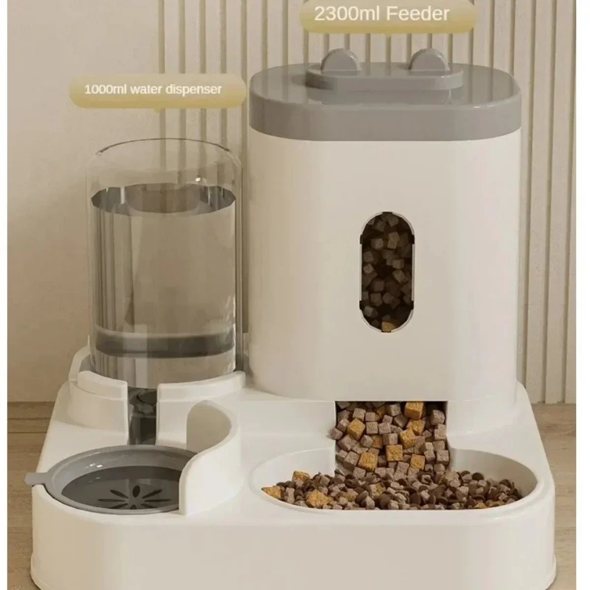 Pet Feeder & Water Fountain for Cats & Dogs
