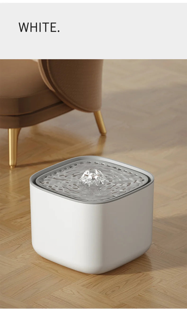 3L Filtered Water Fountain for Dogs & Cats - Ideal for Muti Pets Family