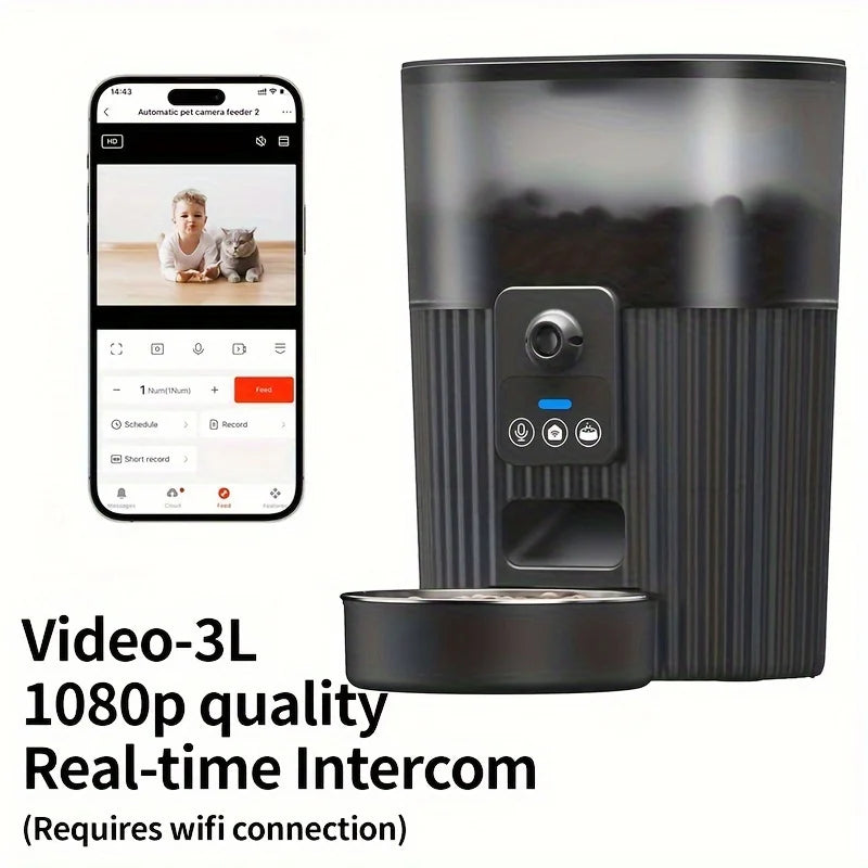 Auto Pet Feeder - WIFI Smart Cat & Dog Food Dispenser