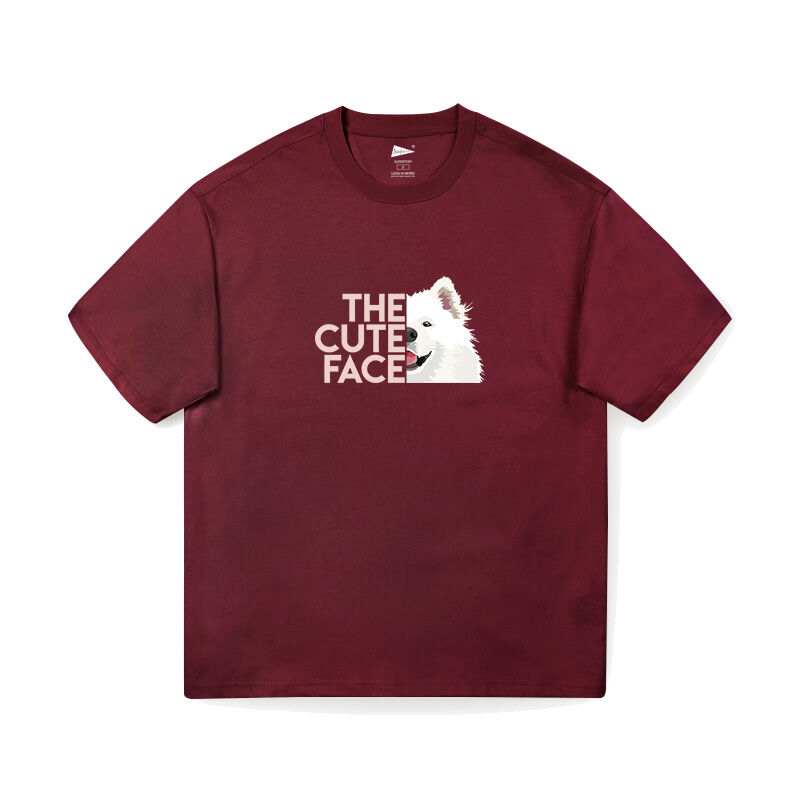 LeColla™ Samoyed Parody Design T-Shirt - Dog Meme T-Shirt/Hoodie Inspired by The North Face