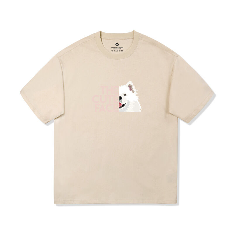 LeColla™ Samoyed Parody Design T-Shirt - Dog Meme T-Shirt/Hoodie Inspired by The North Face