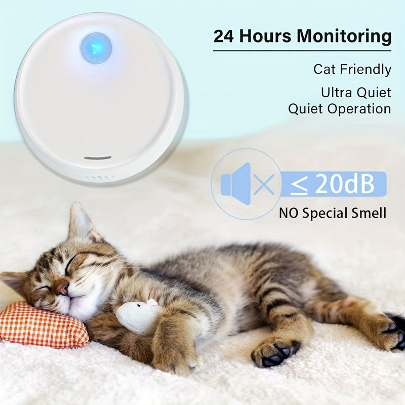 Smart Cat Litter Deodorizer - 24/7 Auto-Sensing Odor Control, Pet-Safe Air Purifier for Litter Boxes