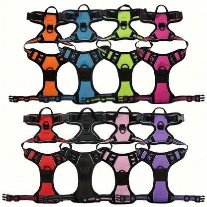 Adjustable Escape-Proof Dog Harness Set for Medium & Large Dogs