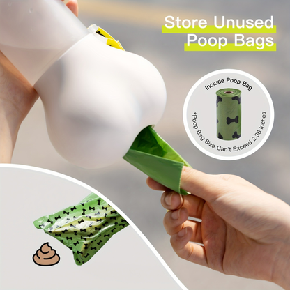 Portable Dog Water Bottle – Leak-Proof, Bone Design, Strap for Outdoor Hydration