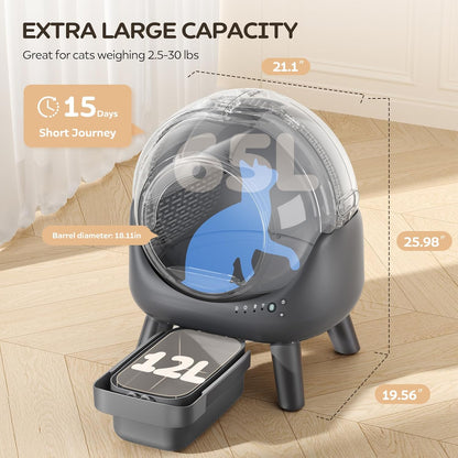 Automatic Litter Box - APP Controlled, Odor Elimination, Multi Cat Compatible