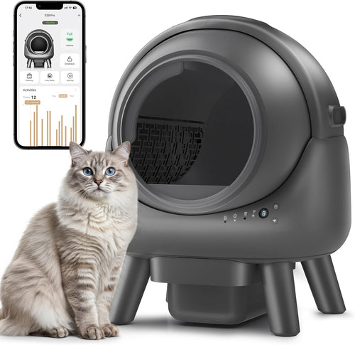 Automatic Litter Box - APP Controlled, Odor Elimination, Multi Cat Compatible