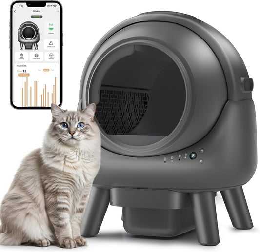 Automatic Litter Box - APP Controlled, Odor Elimination, Multi Cat Compatible