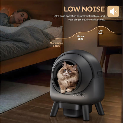 Automatic Litter Box - APP Controlled, Odor Elimination, Multi Cat Compatible