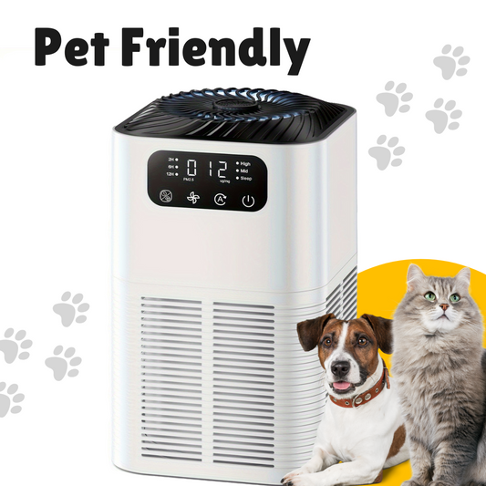Pet-Friendly Air Purifier – Ultra Quiet 25dB, Removes Pet Hair & Odors
