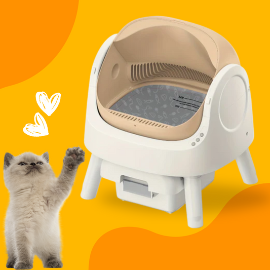 Self-Cleaning Cat Litter Box for Multiple Cats – Odor-Free Waste Disposal includes Trash Bags