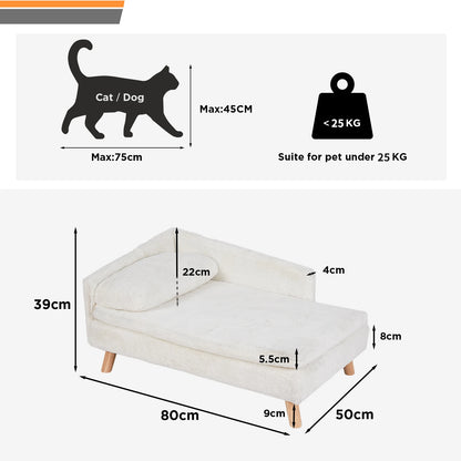 L-Shaped Plush  Elevated Pet Bed