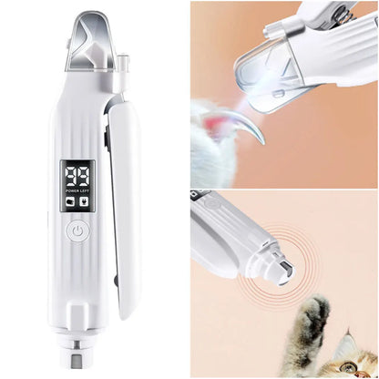 2-in-1 Dog Nail Clipper & Grinder with LED Lights
