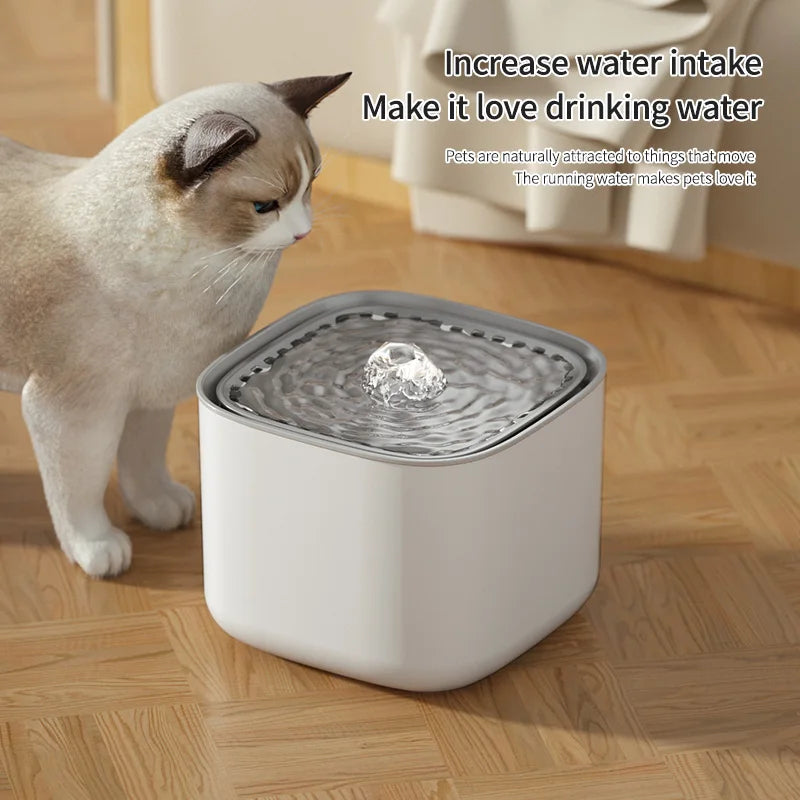 3L Filtered Water Fountain for Dogs & Cats - Ideal for Muti Pets Family