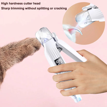 2-in-1 Dog Nail Clipper & Grinder with LED Lights