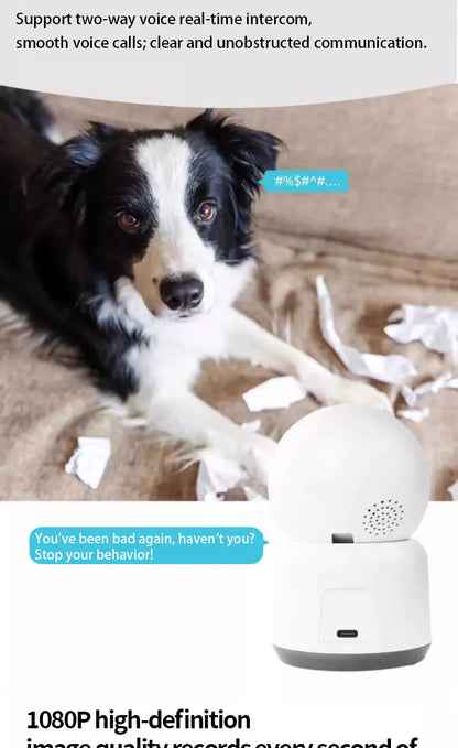 AI Intelligent Detection Pet Smart Camera - 1080P Voice Control