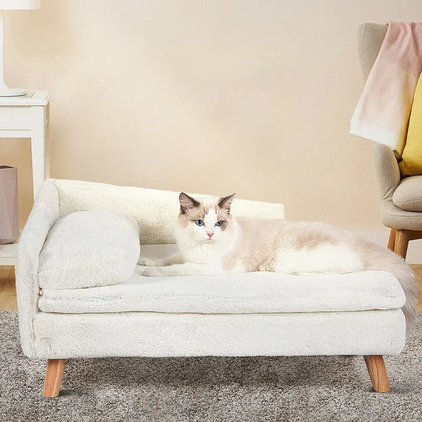 L-Shaped Plush  Elevated Pet Bed