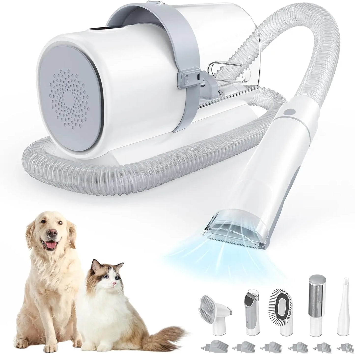 Professional Pet Grooming Vacuum Kit with Dog Clipper & Tool Set