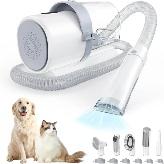 Professional Pet Grooming Vacuum Kit with Dog Clipper & Tool Set