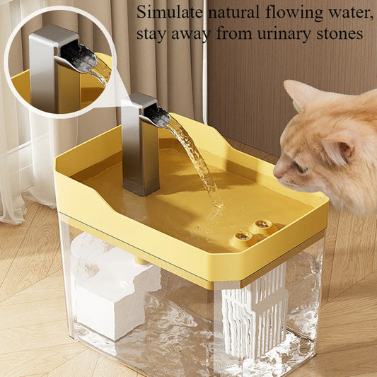 Pet Water Dispenser - 1.5L Automatic Filter Fountain