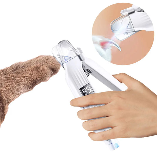 2-in-1 Dog Nail Clipper & Grinder with LED Lights