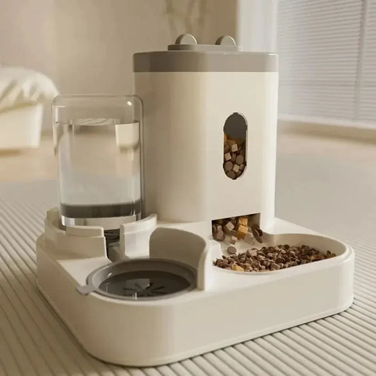 Pet Feeder & Water Fountain for Cats & Dogs