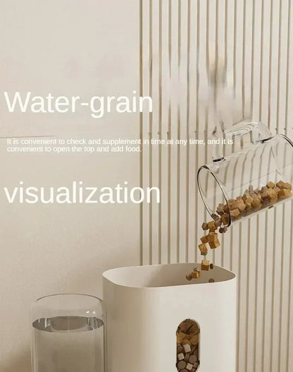 Pet Feeder & Water Fountain for Cats & Dogs